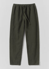 TOAST - Alfie Garment Dyed Herringbone Trousers - Dark Moss