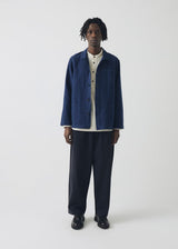 TOAST - Arlo Garment Dyed Herringbone Jacket - Dark Indigo