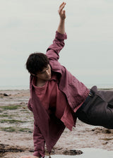 TOAST - Arlo Garment Dyed Herringbone Jacket - Mauve