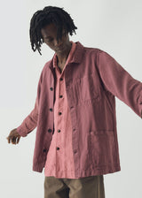 TOAST - Arlo Garment Dyed Herringbone Jacket - Mauve