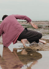 TOAST - Arlo Garment Dyed Herringbone Jacket - Mauve