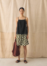 TOAST - Block Print Warp Check Shorts