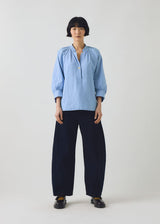 TOAST - Catrin Cotton Oxford Easy Shirt - Chambray