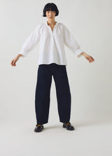 TOAST - Catrin Cotton Oxford Easy Shirt - White