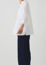 TOAST - Catrin Cotton Oxford Easy Shirt - White