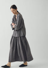 TOAST - Check Cotton Silk Skirt
