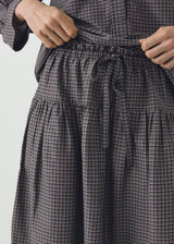 TOAST - Check Cotton Silk Skirt