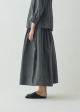 TOAST - Check Cotton Silk Skirt