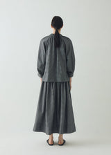 TOAST - Check Cotton Silk Skirt