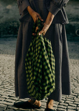 TOAST - Check Cotton Silk Skirt