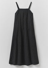 TOAST - Check Cotton Wool Apron Dress