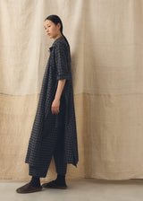 TOAST - Check Cotton Wool Apron Dress