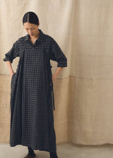 TOAST - Check Cotton Wool Apron Dress