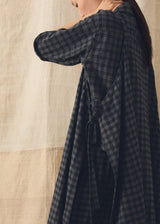 TOAST - Check Cotton Wool Apron Dress