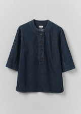 TOAST - Cotton Denim Placket Detail Top