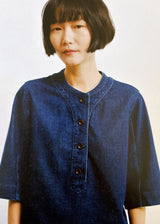 TOAST - Cotton Denim Placket Detail Top