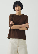TOAST - Cleo Garment Dyed Cotton Tee - Rich Earth