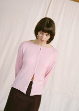 Francie - Doll's Reversible Cardigan - Barely Pink