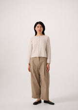 Francie - Doll's Reversible Cardigan - Ivory