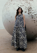 TOAST - Emma Carlow Cut Out Print Cotton Skirt