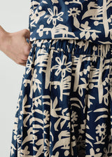 TOAST - Emma Carlow Cut Out Print Cotton Skirt