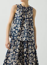 TOAST - Emma Carlow Cut Out Print Sleeveless Top