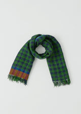 TOAST - Fen Wool Knot Scarf - Grass Green/Multi