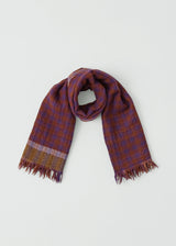 TOAST - Fen Wool Knot Scarf - Dark Aubergine