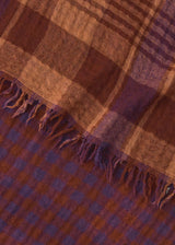 TOAST - Fen Wool Knot Scarf - Dark Aubergine