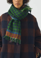 TOAST - Fen Wool Knot Scarf - Grass Green/Multi