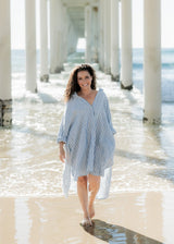 Meg By Design - Harper Linen Shirt - Boat Stripe