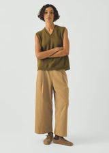 TOAST - High V Neck Wool Tank