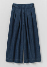 TOAST - Indigo Denim Pull On Cropped Trousers