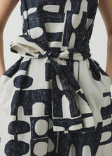 TOAST - Large Totem Print Poplin Dress