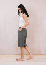  Sula - Long Linen Twill Shorts