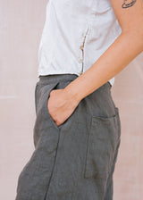 Sula - Long Linen Twill Shorts