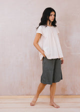 Sula - Long Linen Twill Shorts