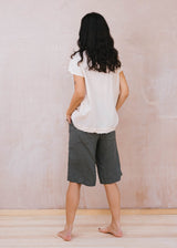Sula - Long Linen Twill Shorts