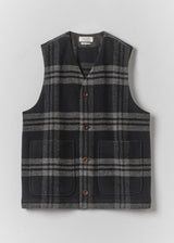 TOAST - Melton Wool Check Gilet