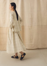 TOAST - Page Check Cotton Swingy Shirt