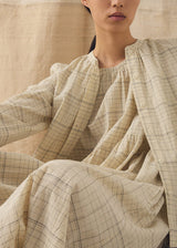 TOAST - Page Check Cotton Swingy Shirt