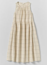 TOAST - Page Check Cotton Sleeveless Dress 