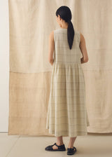 TOAST - Page Check Cotton Sleeveless Dress 