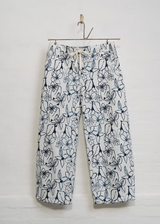 Aequamente - Pants - 26161 - Blue Flowers