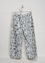 Aequamente - Pants - 26161 - Blue Flowers