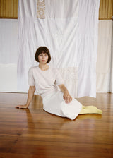 Francie - Pearl Top - Creme