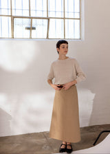 Francie - Pebble Cotton Knit - Creme