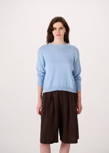 Francie - Pebble Cotton Knit - Sky Blue