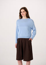 Francie - Pebble Cotton Knit - Sky Blue