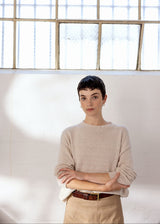 Francie - Pebble Cotton Knit - Creme